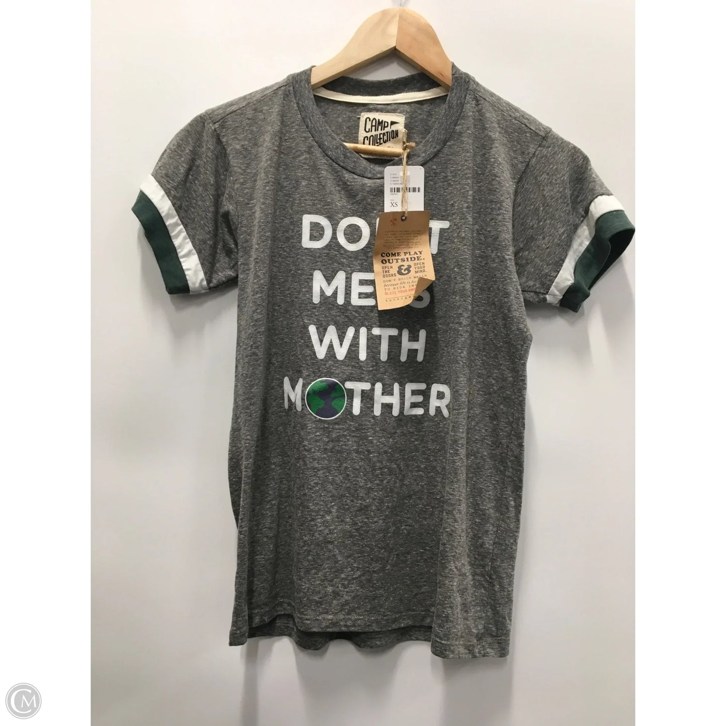 Top Short Sleeve By Free People In Grey, Size: Xs