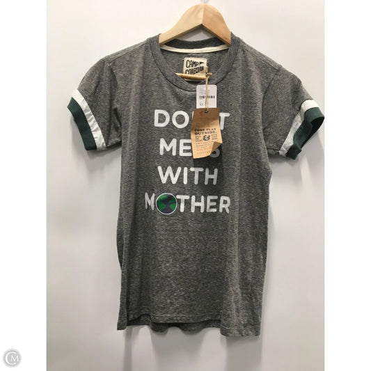 Top Short Sleeve By Free People In Grey, Size: Xs