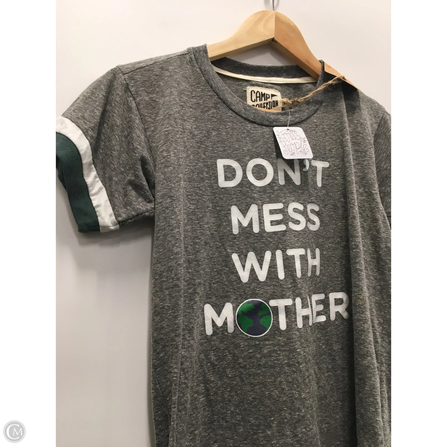 Top Short Sleeve By Free People In Grey, Size: Xs