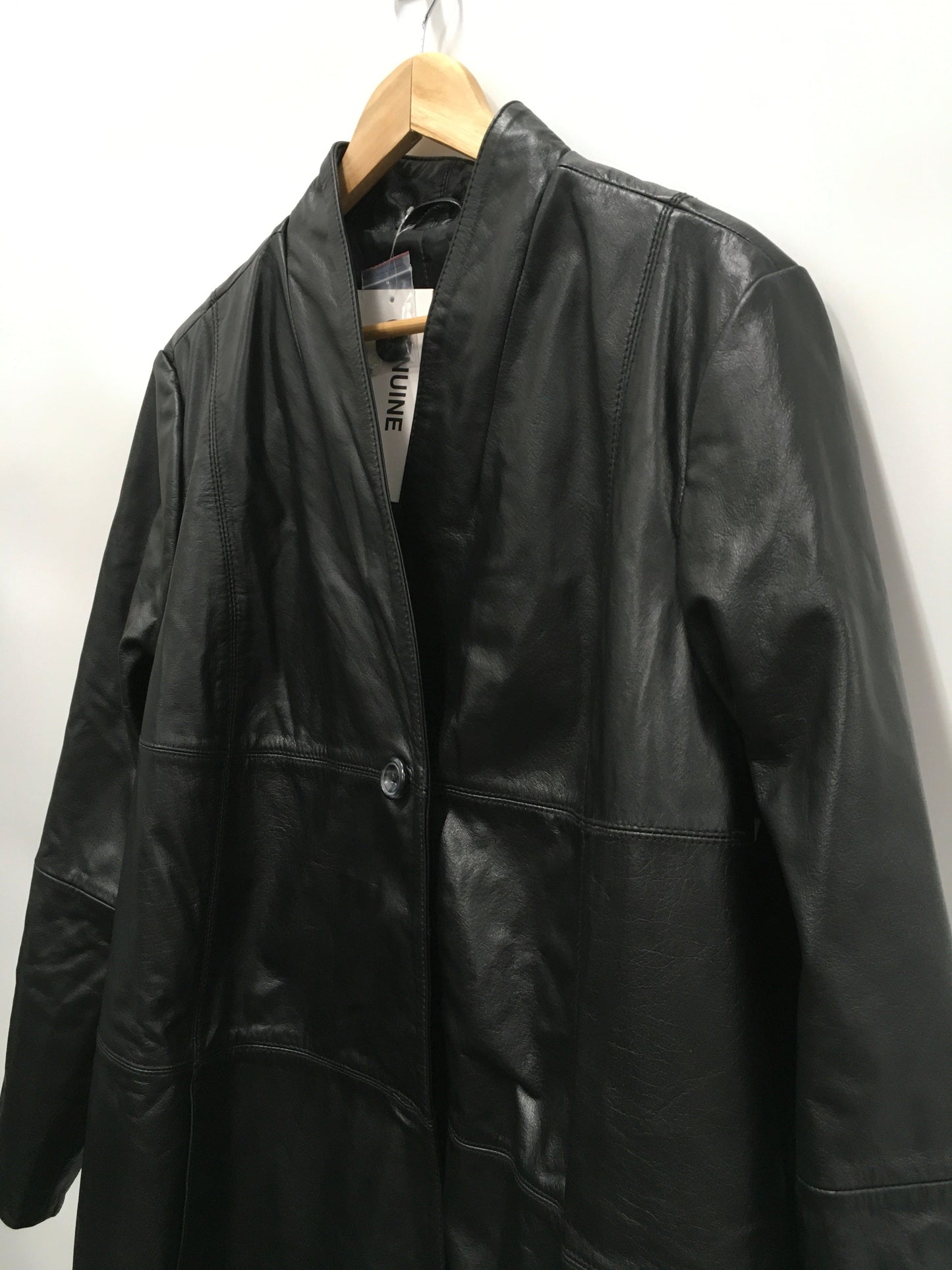 Black Jacket Leather Jessica London, Size 22