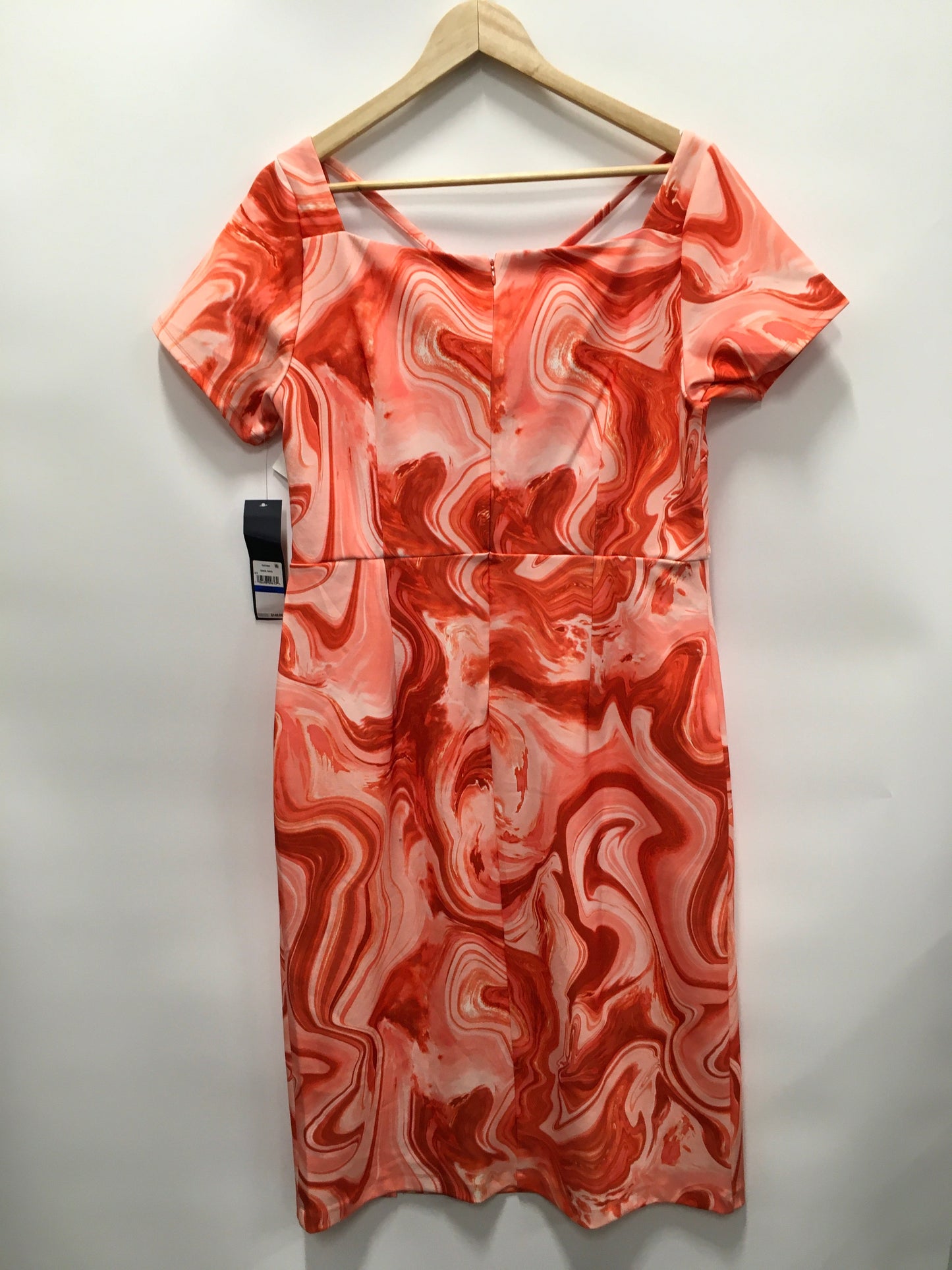 Orange Dress Casual Midi Rachel Roy, Size Xl