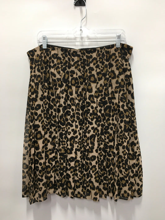 Animal Print Skirt Midi Tommy Hilfiger, Size 16