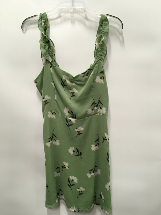 Green Dress Casual Short All In Favor, Size M