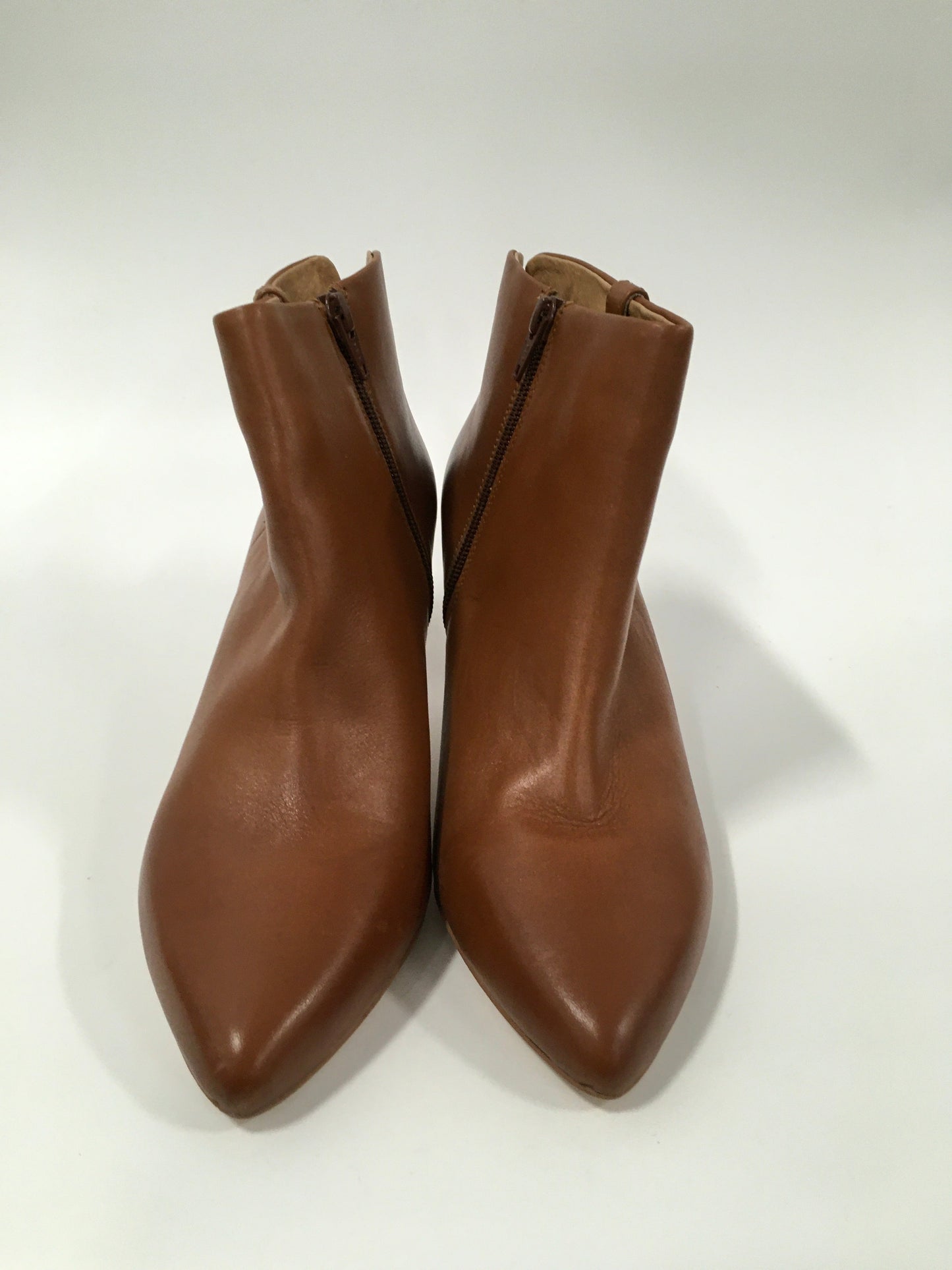 Brown Boots Ankle Heels Corso Cosmo, Size 8.5