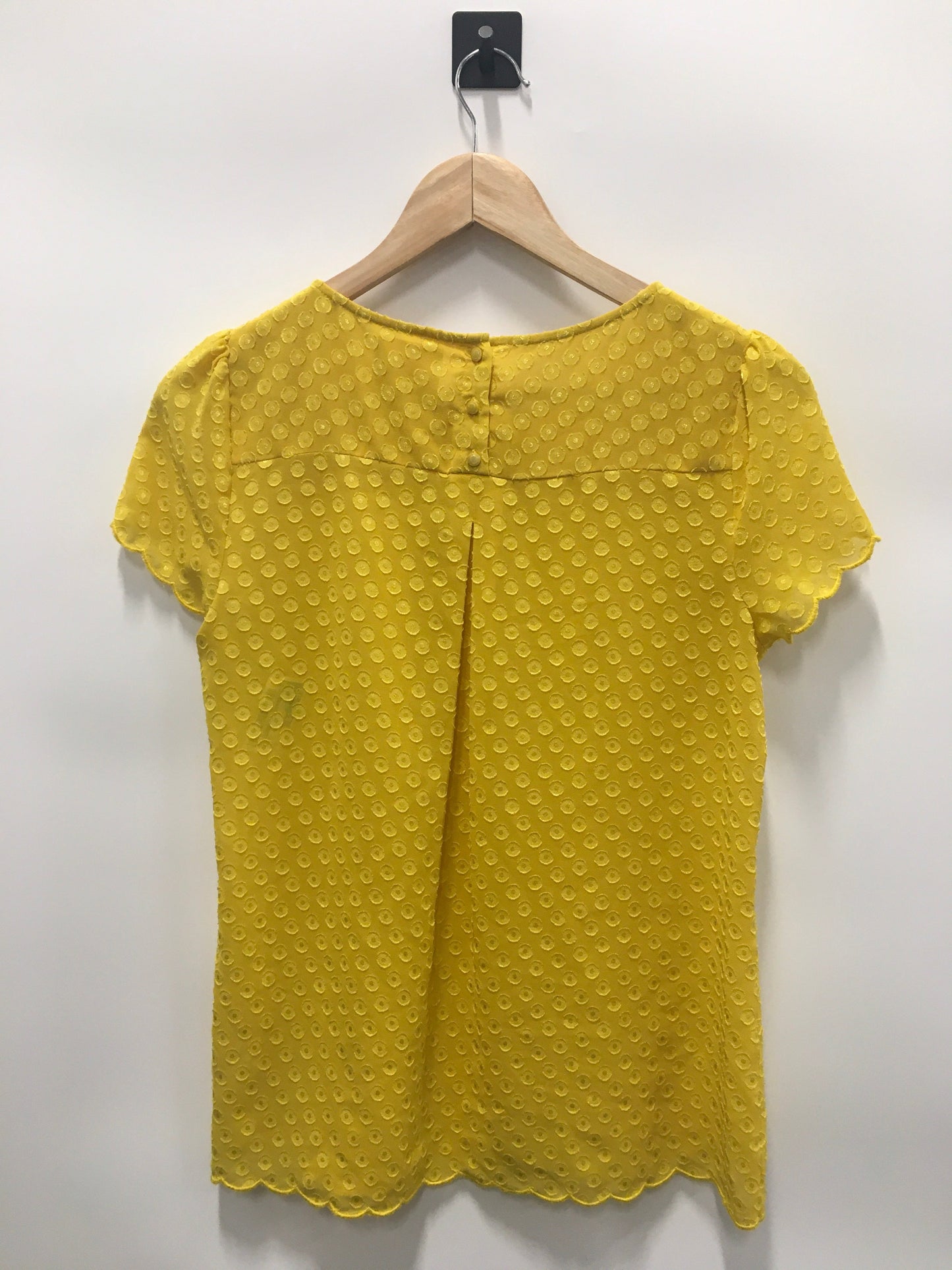 Top Short Sleeve By Maeve In Yellow, Size: 2