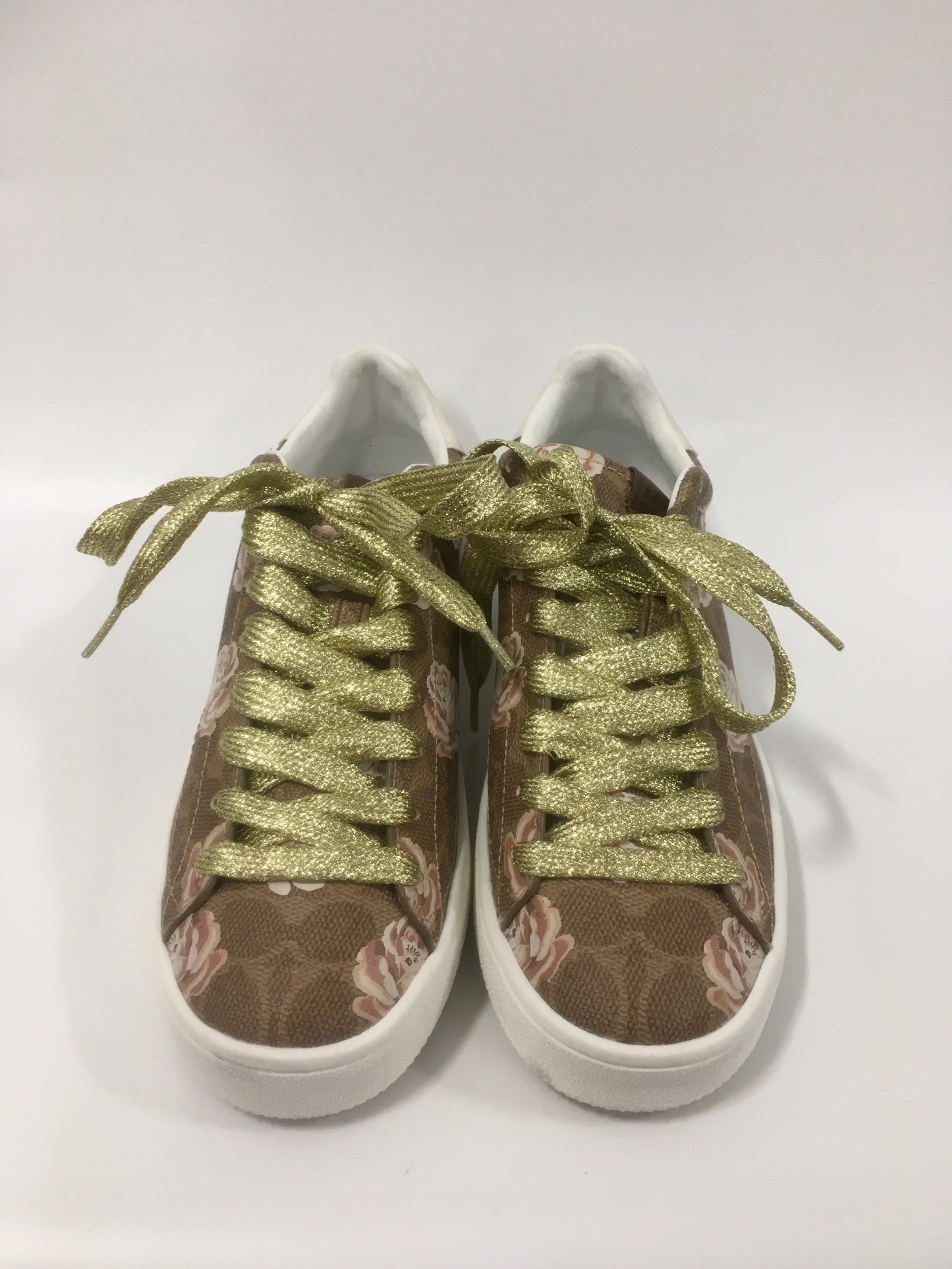 Floral Print Shoes Sneakers Coach, Size 10