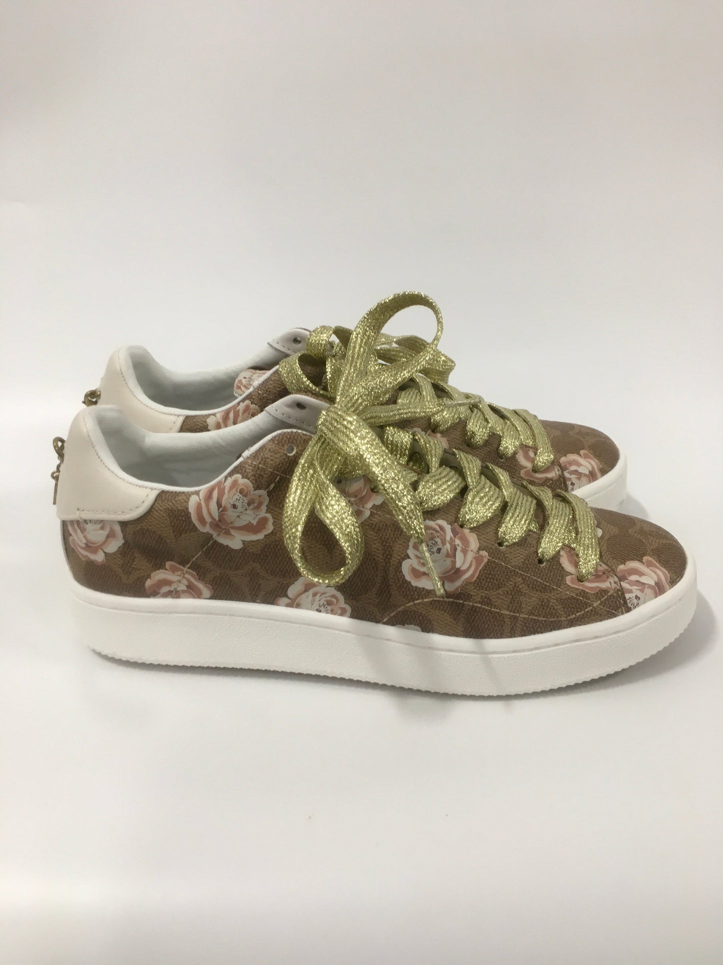 Floral Print Shoes Sneakers Coach, Size 10