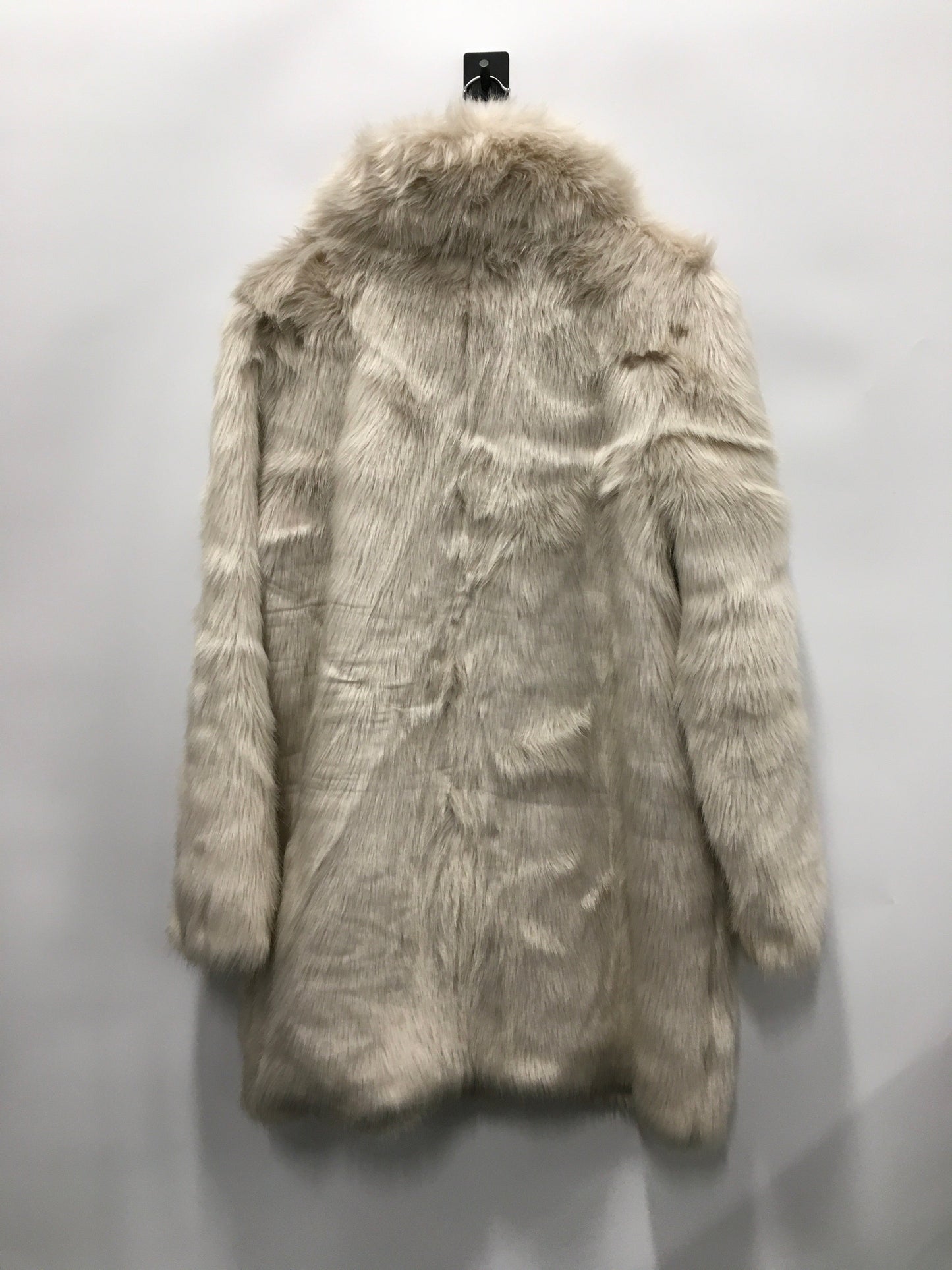 Coat Faux Fur & Sherpa By Express In Beige, Size: L