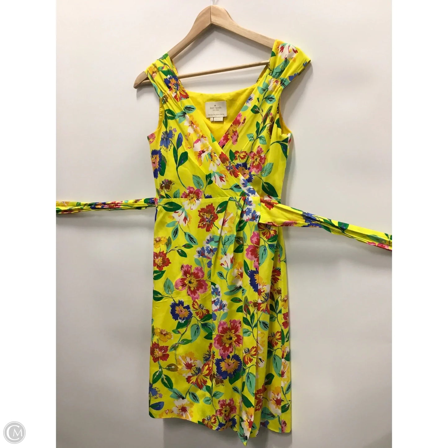 Dress Designer By Kate Spade In Yellow, Size: 4