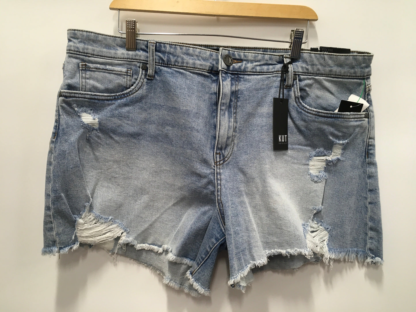 Blue Denim Shorts Kut, Size 18