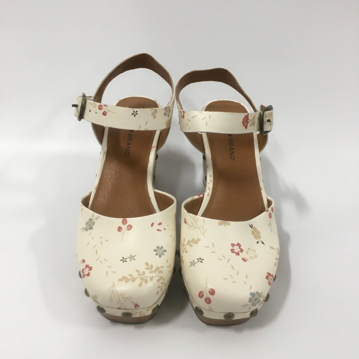 White Shoes Heels Wedge Lucky Brand, Size 6
