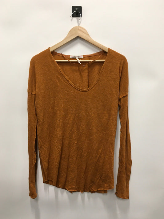 Top Long Sleeve By Free People In Orange, Size: Xs