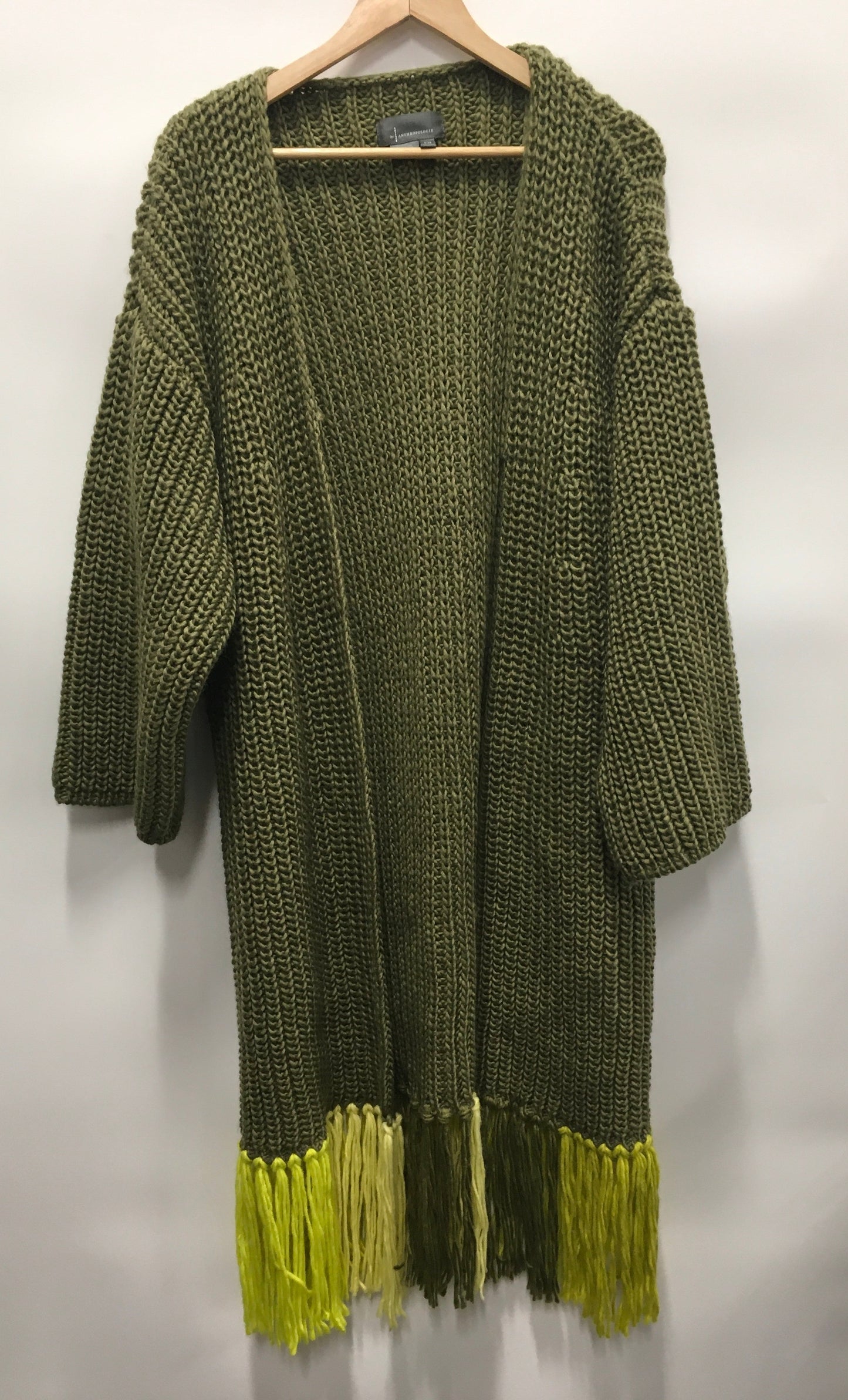 Green Sweater Cardigan Anthropologie, Size Onesize
