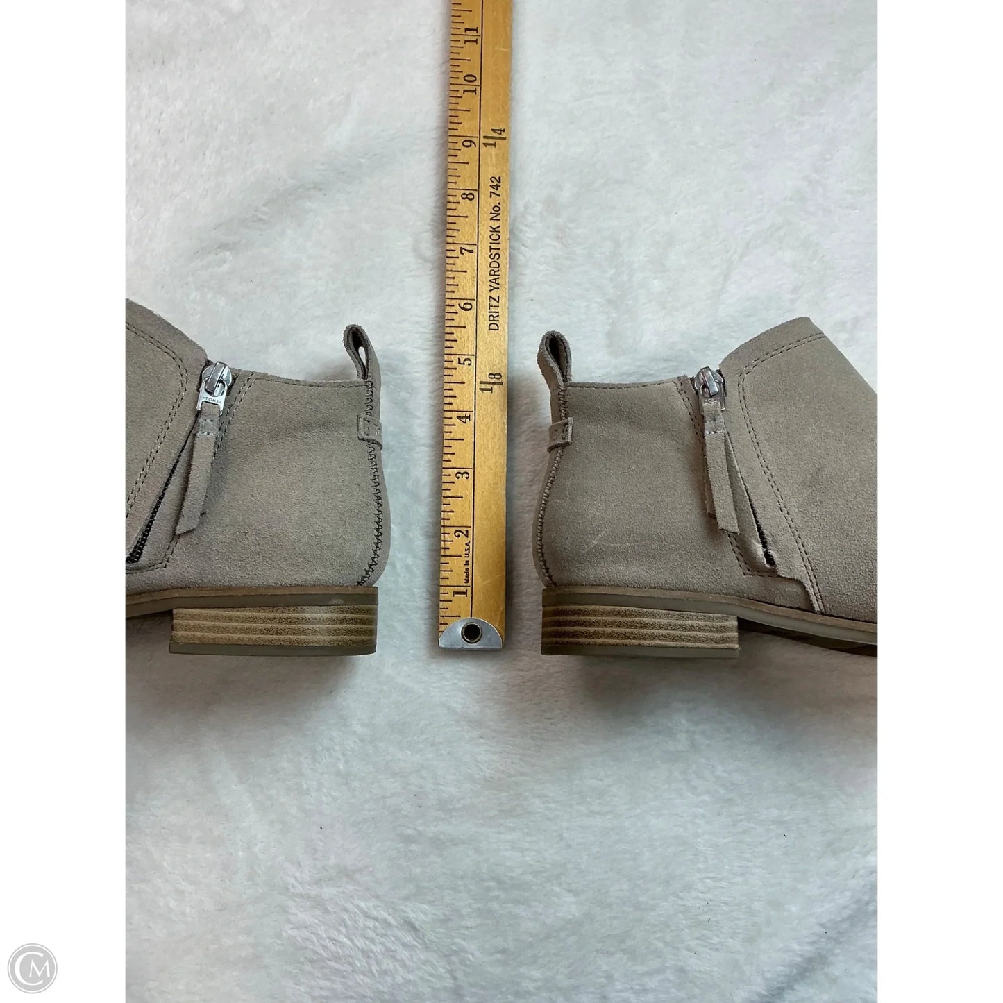Boots Ankle Flats By Toms In Tan, Size: 7