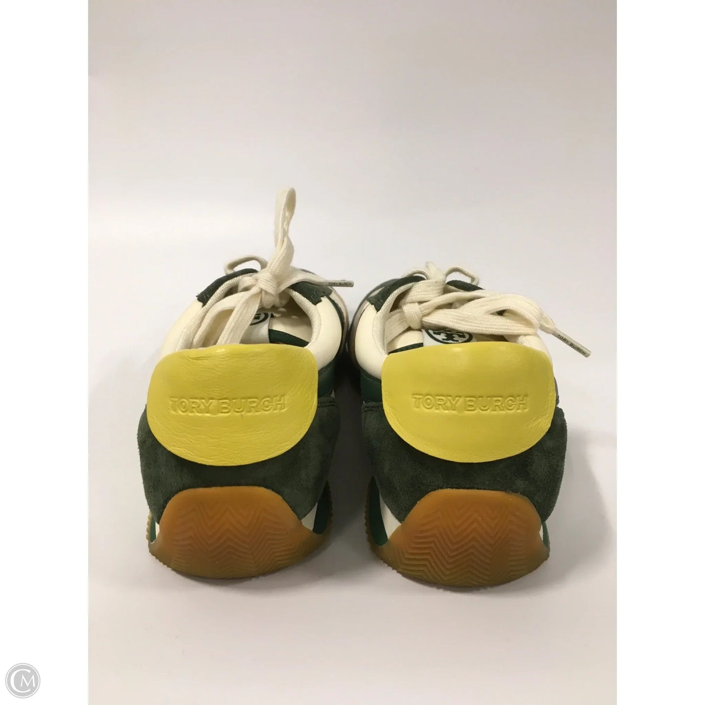 Shoes Designer By Tory Burch In Green & White, Size: 9.5