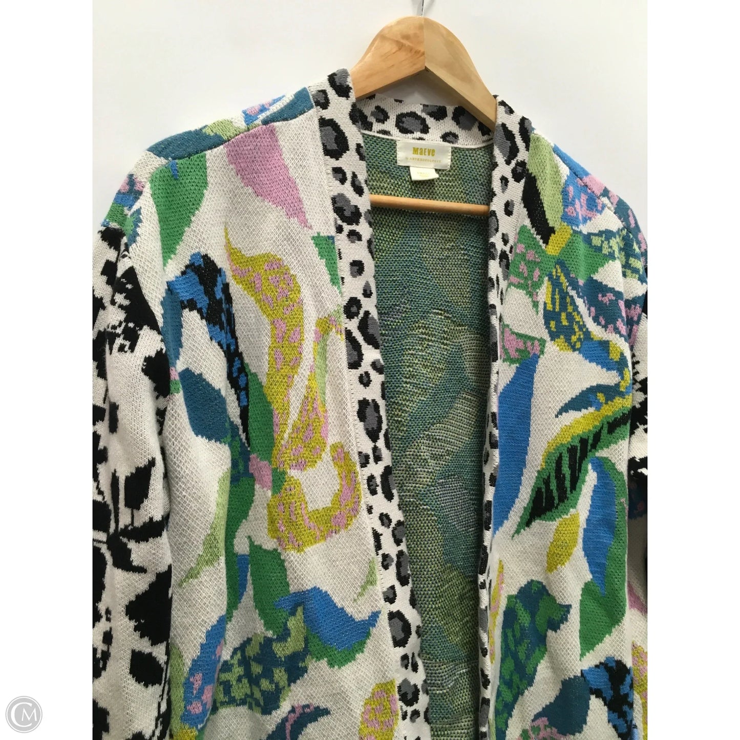 Sweater Cardigan By Maeve In Multi-colored, Size: S