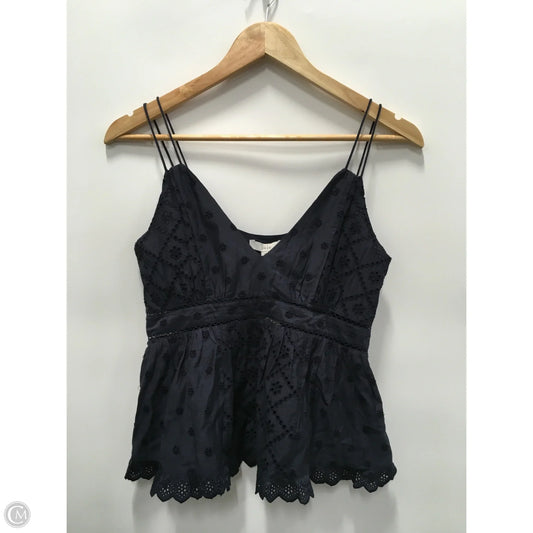 Top Sleeveless By Joie In Navy, Size: Xs