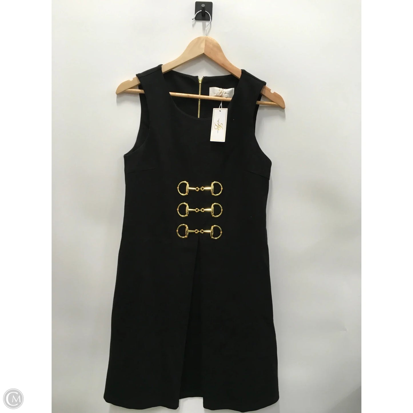 Dress Party Short By Julie Brown In Black & Gold, Size: M