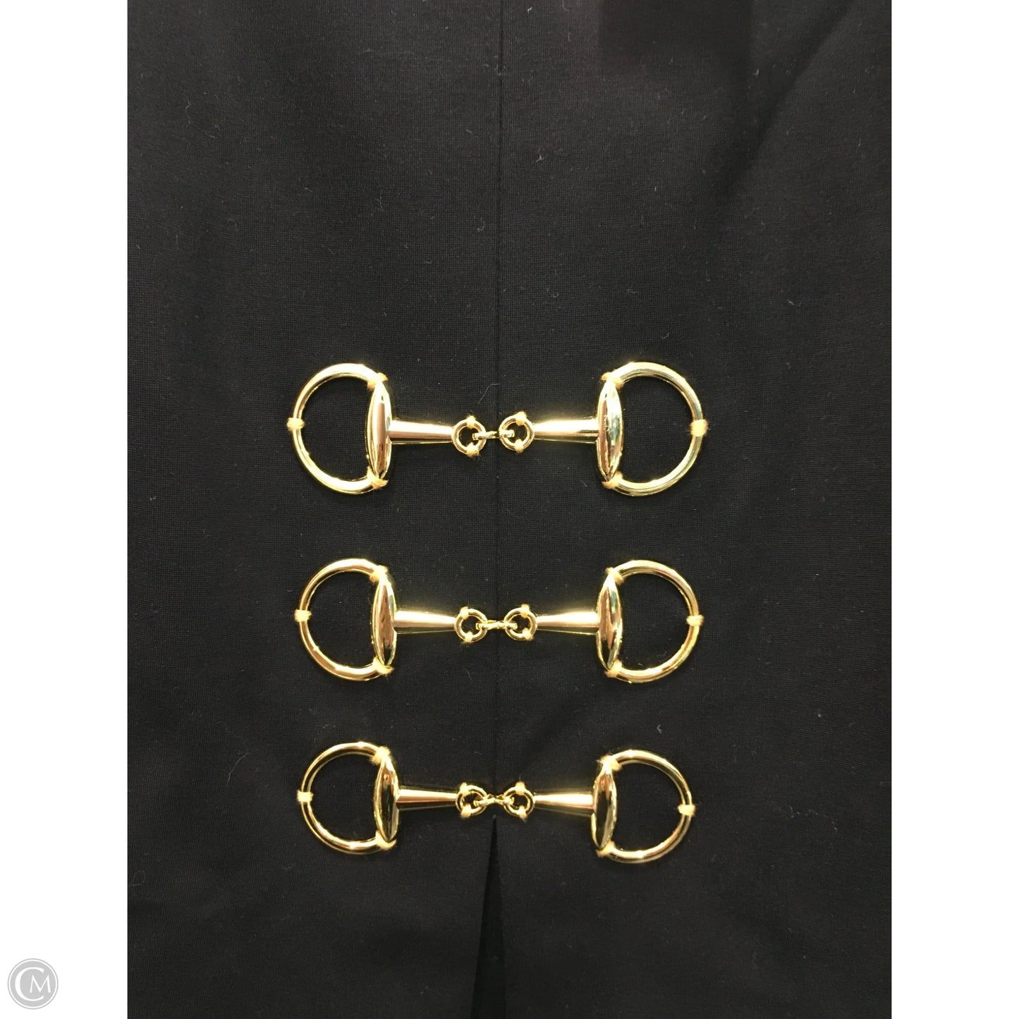 Dress Party Short By Julie Brown In Black & Gold, Size: M