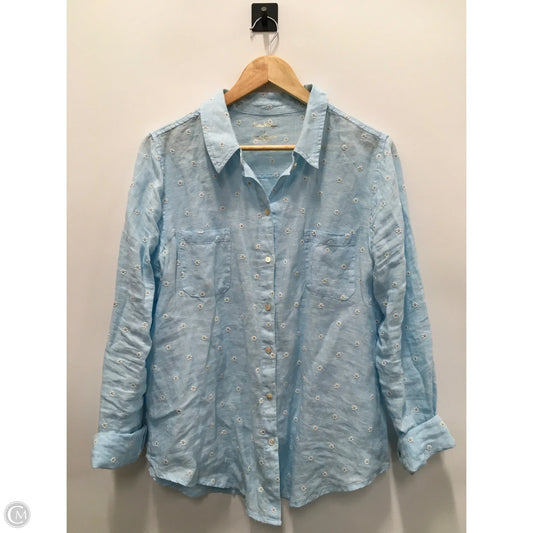 Top Long Sleeve Designer By Lilly Pulitzer In Blue, Size: L