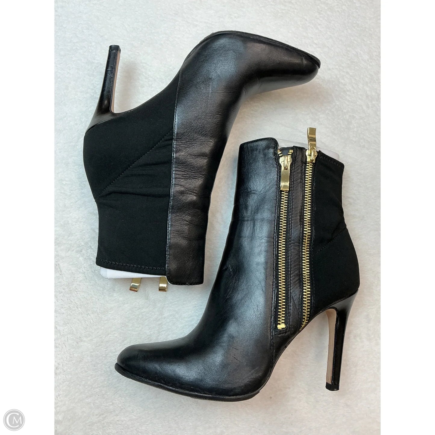 Boots Ankle Heels By White House Black Market In Black & Gold, Size: 6