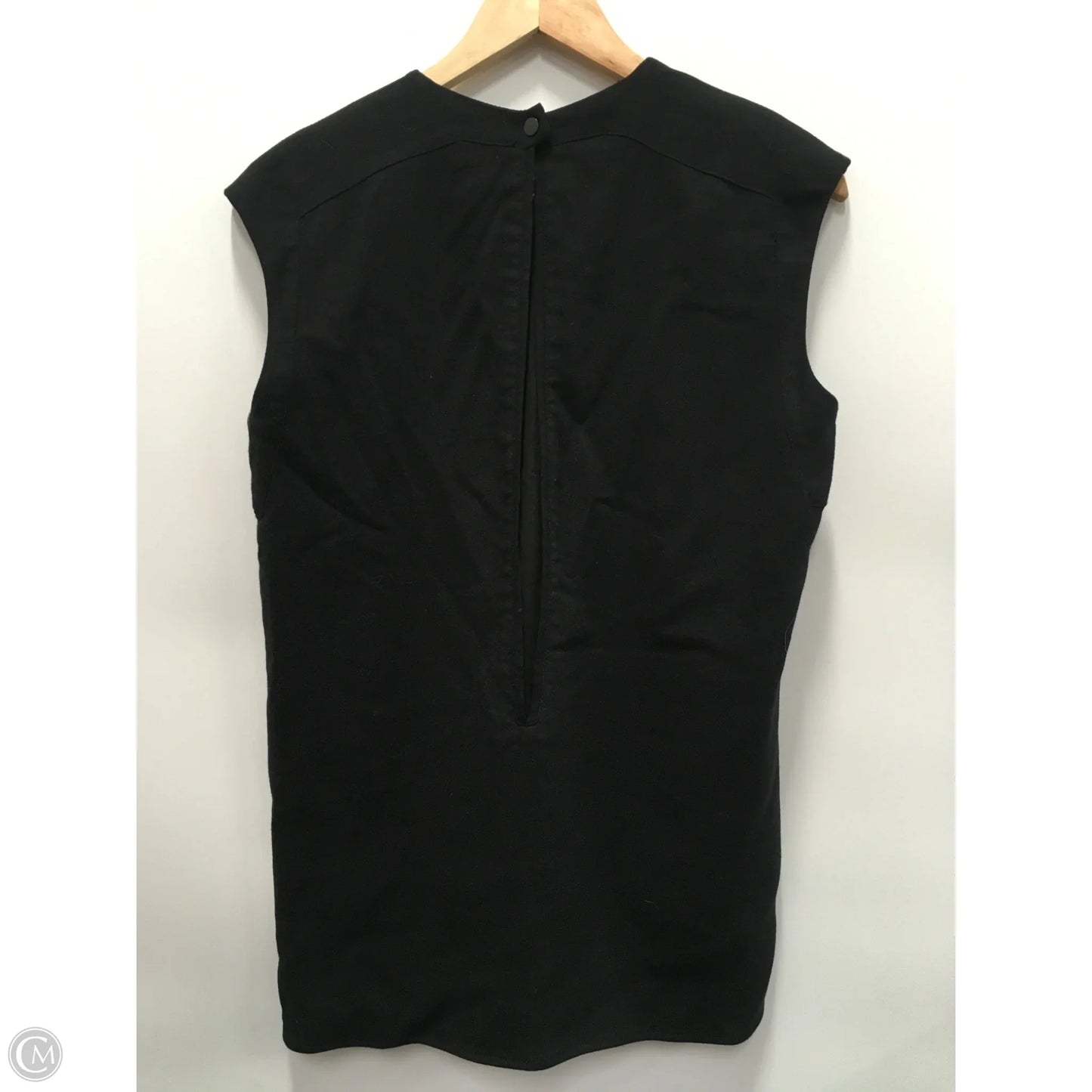 Top Sleeveless Designer By Helmut Lang In Black & Blue, Size: L