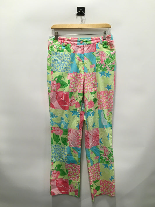 Multi-colored Pants Wide Leg Lilly Pulitzer, Size 8