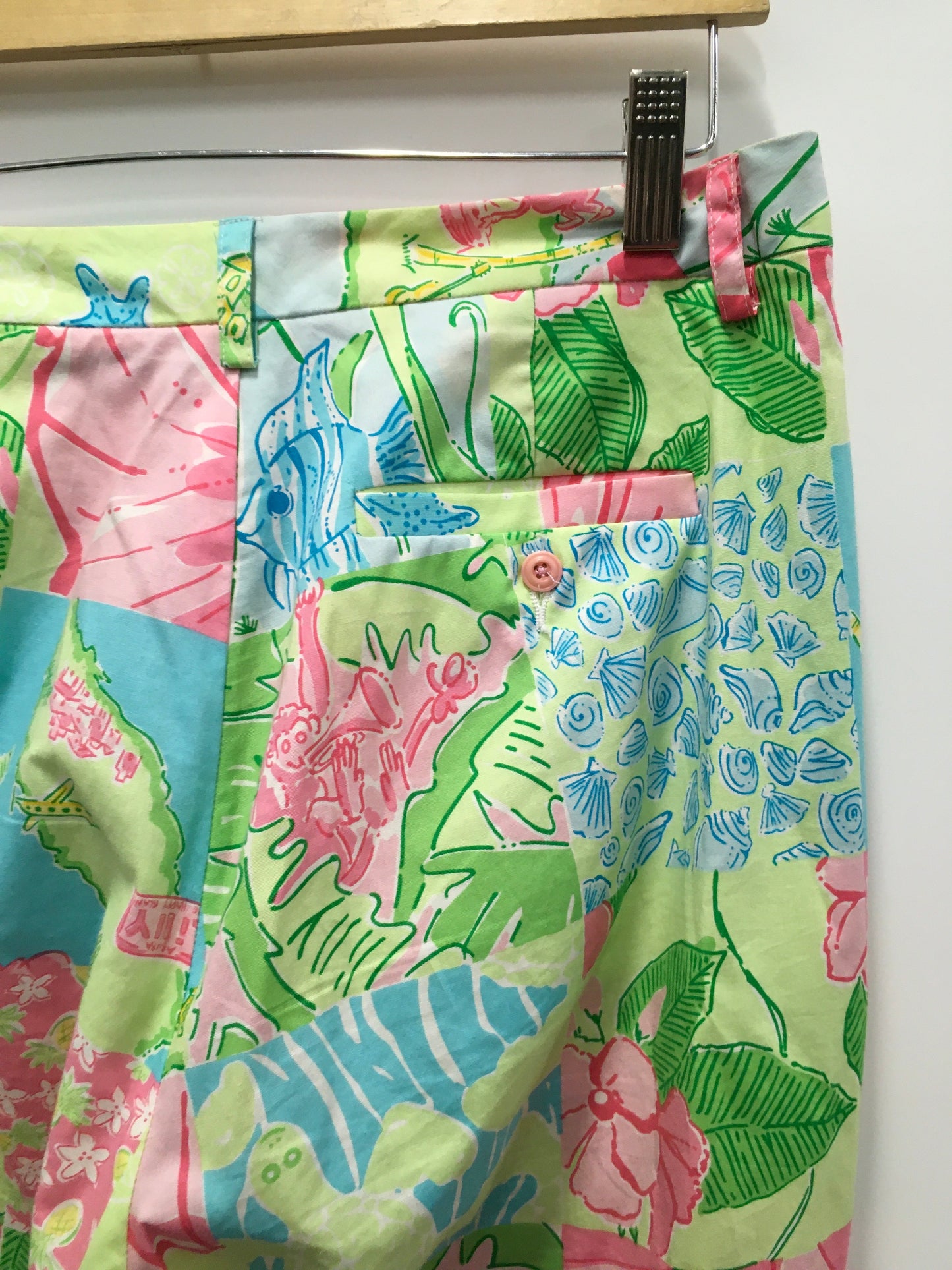 Multi-colored Pants Wide Leg Lilly Pulitzer, Size 8