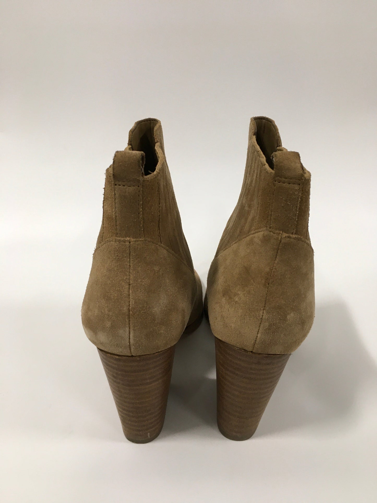Tan Boots Ankle Heels Marc Fisher, Size 9.5