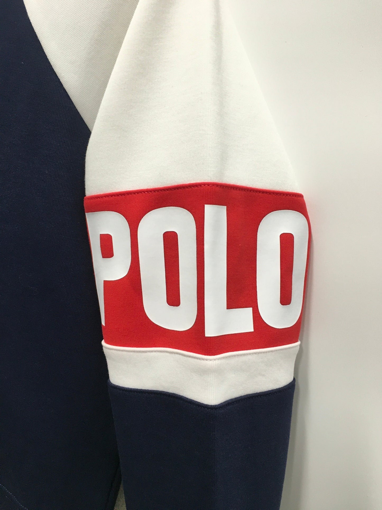 Sweatshirt Crewneck By Polo Ralph Lauren In Blue & Red & White, Size: Xs