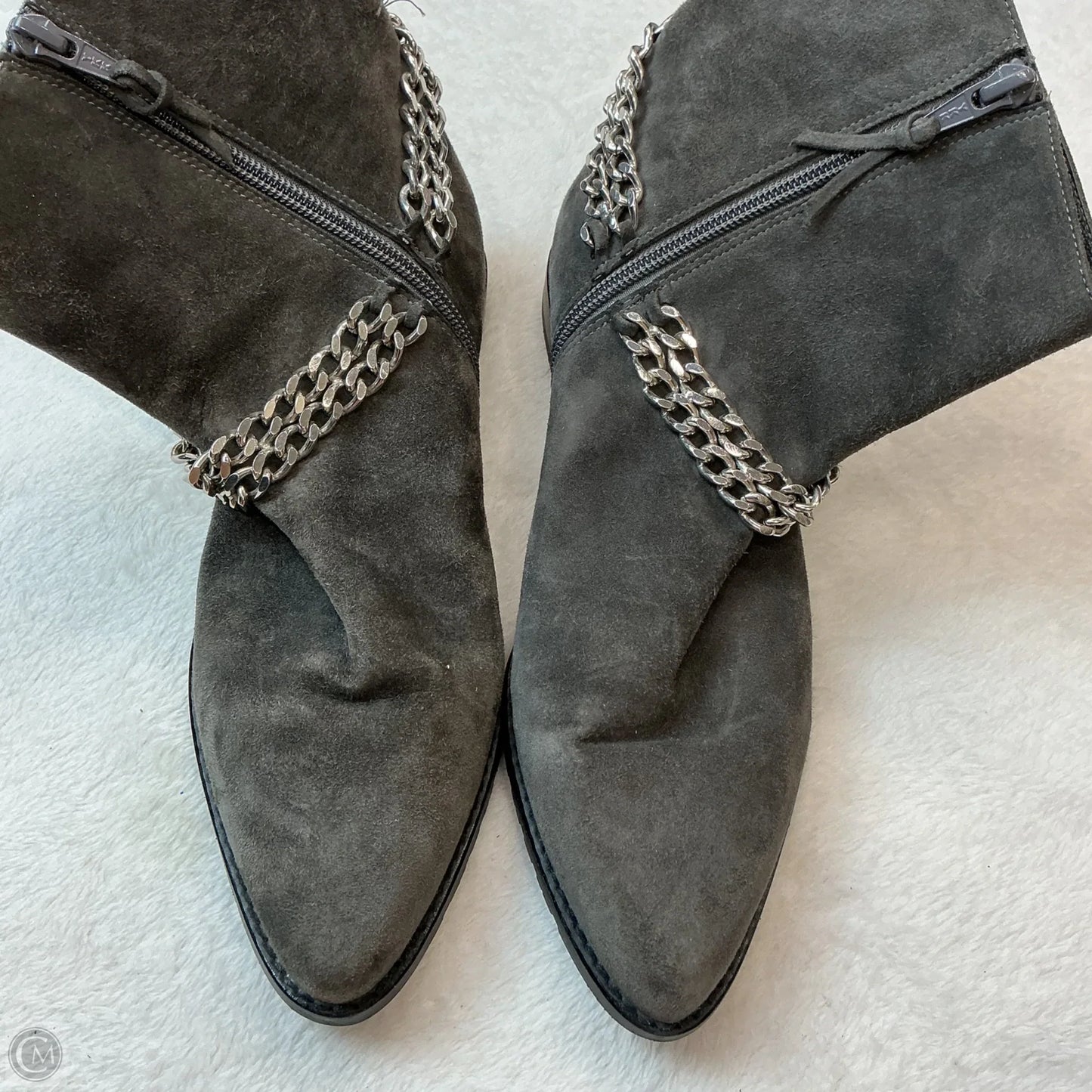 Boots Designer By Stuart Weitzman In Grey, Size: 6