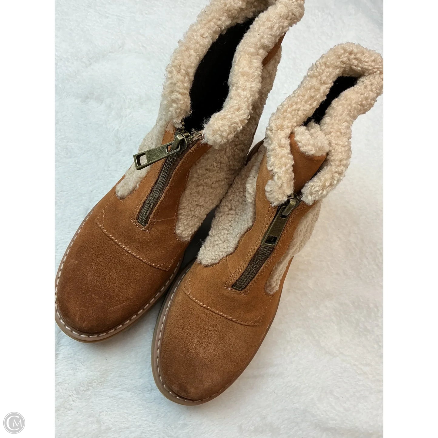 Boots Ankle Heels By Naturalizer In Tan, Size: 6.5