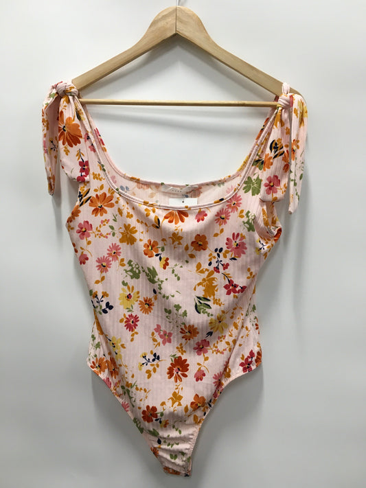 Floral Print Bodysuit Lush, Size L