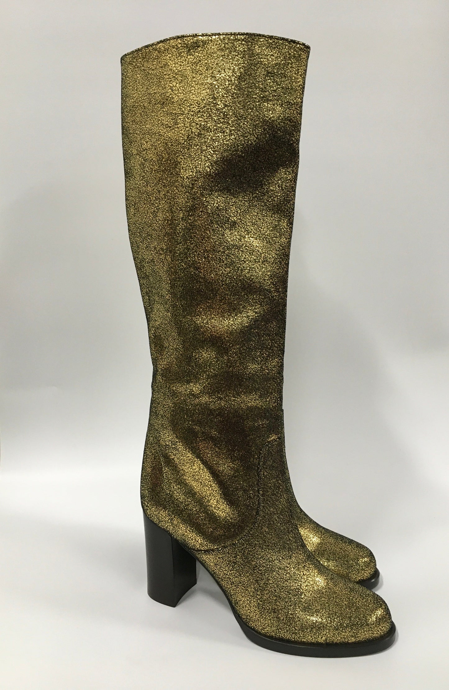 Boots Designer By Michael Kors In Gold, Size: 7.5