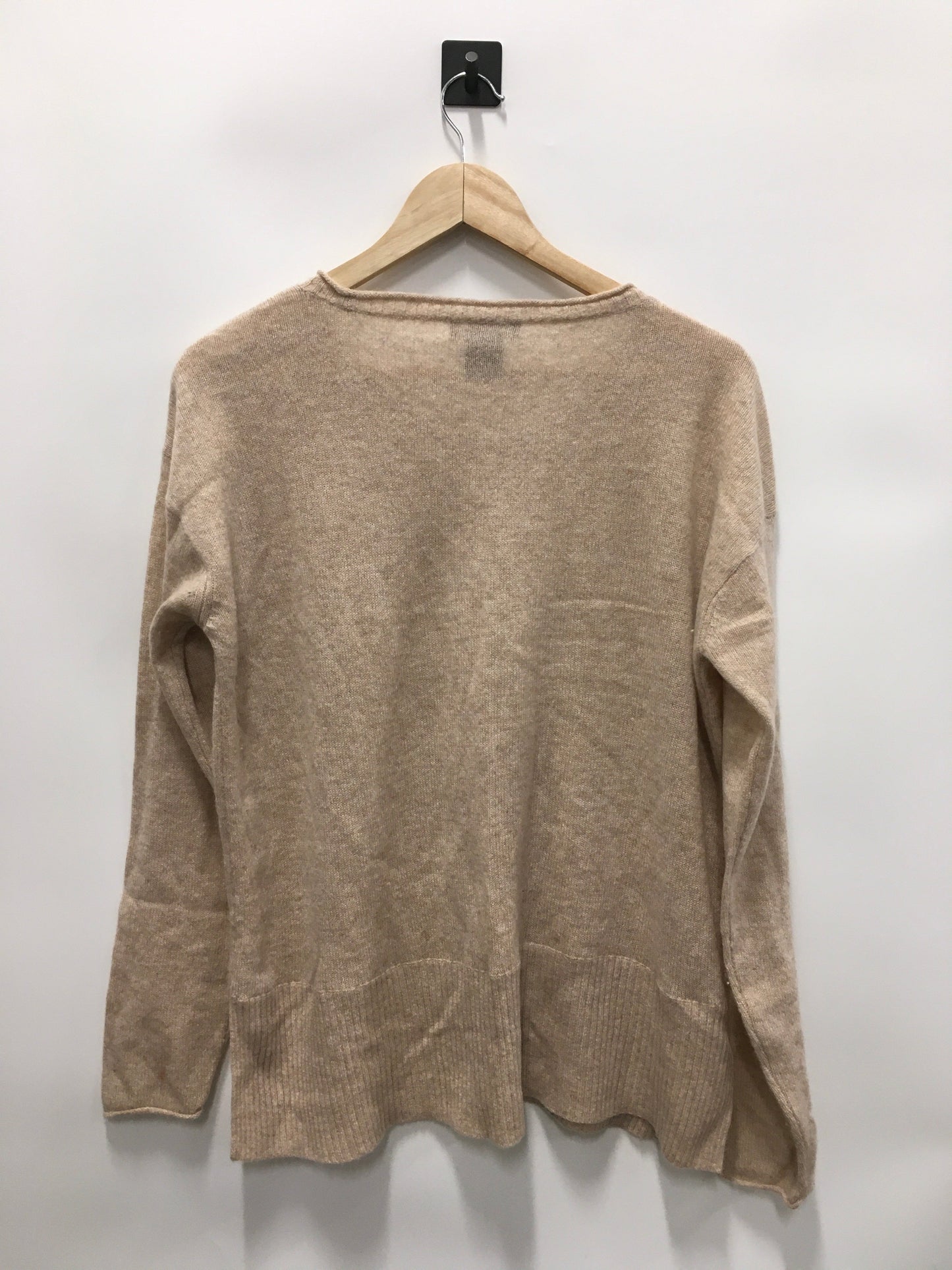 Sweater Cardigan Cashmere By Lord And Taylor In Tan, Size: M