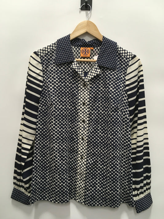 Blouse Designer By Tory Burch In Navy, Size: S