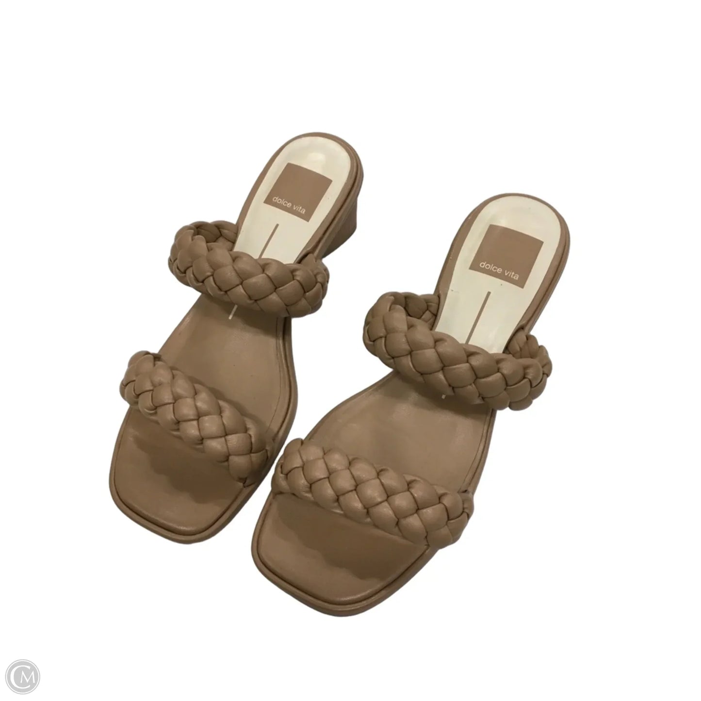 Sandals Heels Block By Dolce Vita In Tan, Size: 6.5