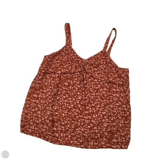 Top Sleeveless By Simply Vera In Orange, Size: Xl