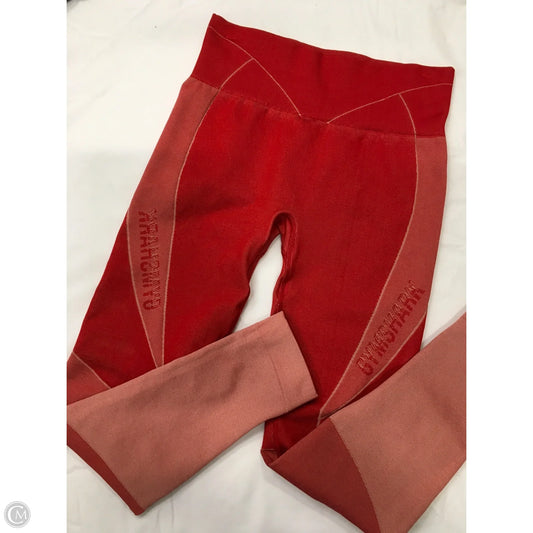 Athletic Leggings By Gym Shark In Orange, Size: S