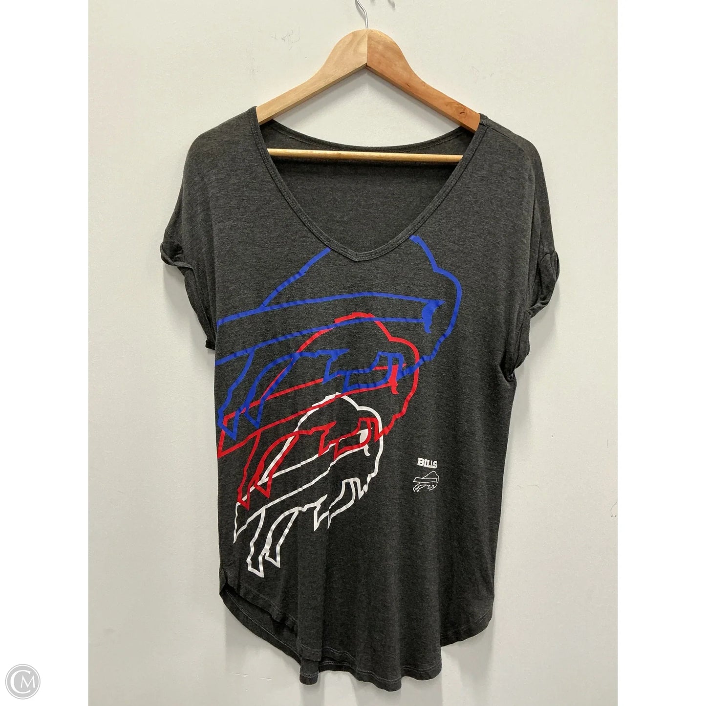 Top Short Sleeve By Clothes Mentor In Grey, Size: M