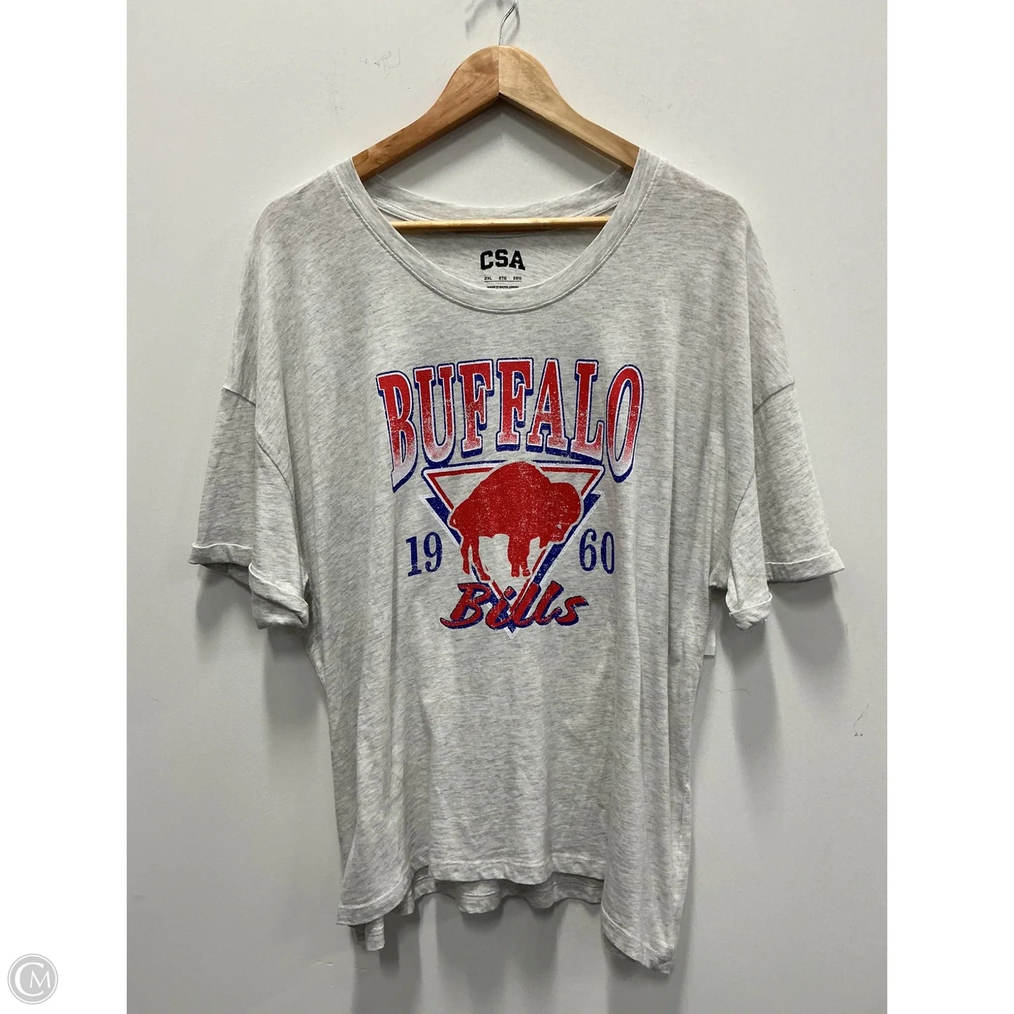 Top Short Sleeve By Clothes Mentor In Grey, Size: 2x