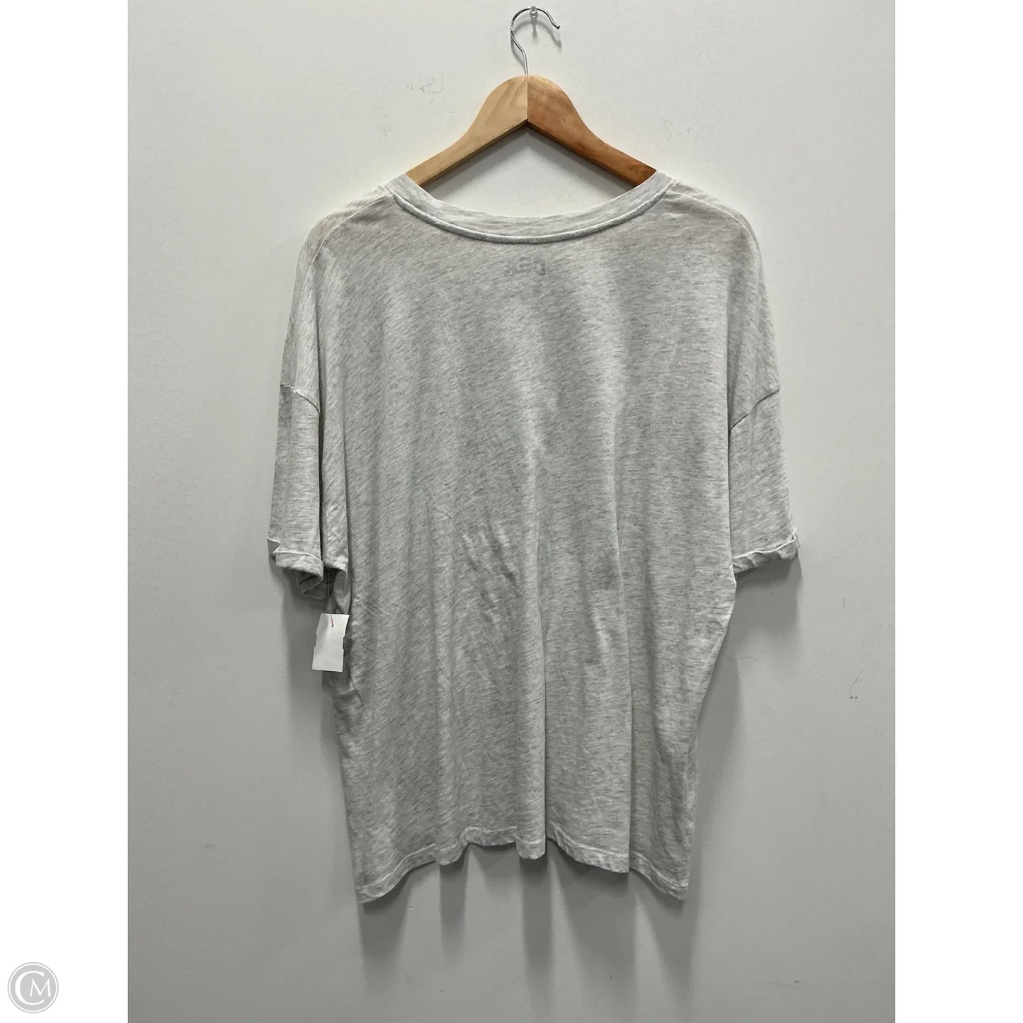 Top Short Sleeve By Clothes Mentor In Grey, Size: 2x