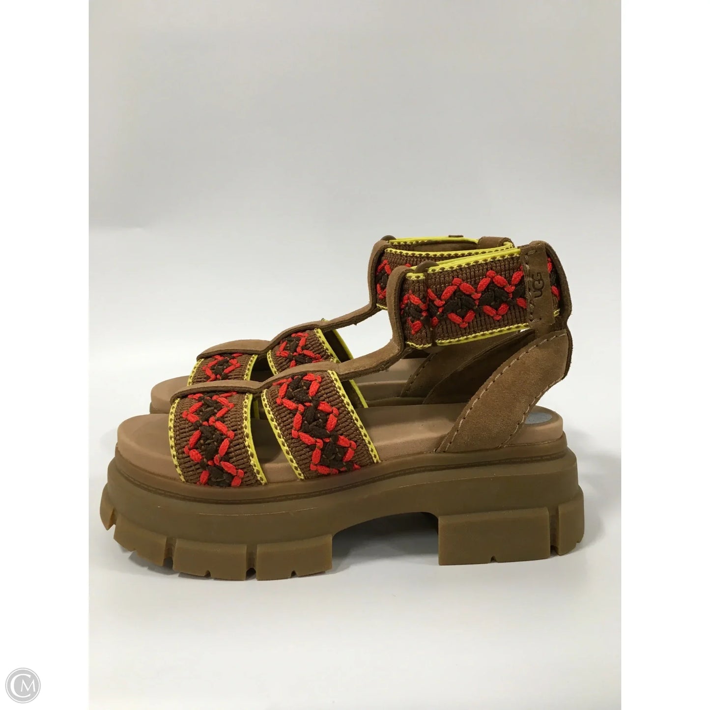 Sandals Designer By Ugg In Tan, Size: 7