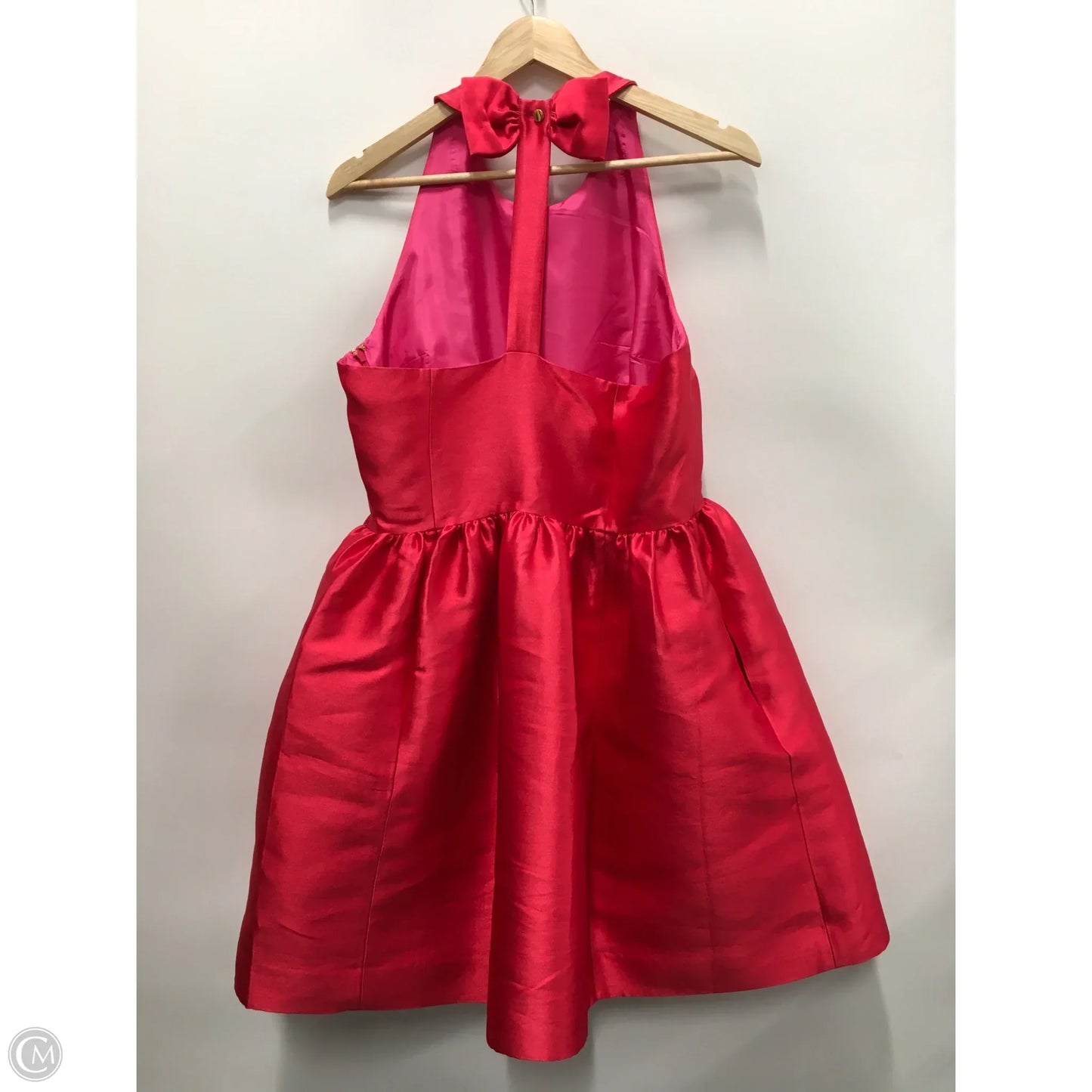 Dress Designer By Kate Spade In Red & Pink, Size: 12