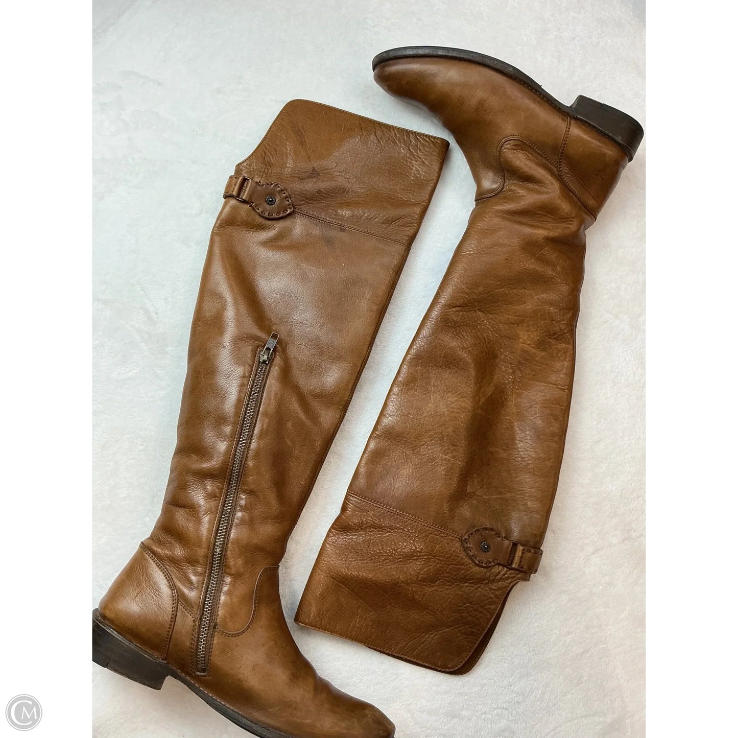 Boots Designer By Frye In Tan, Size: 8