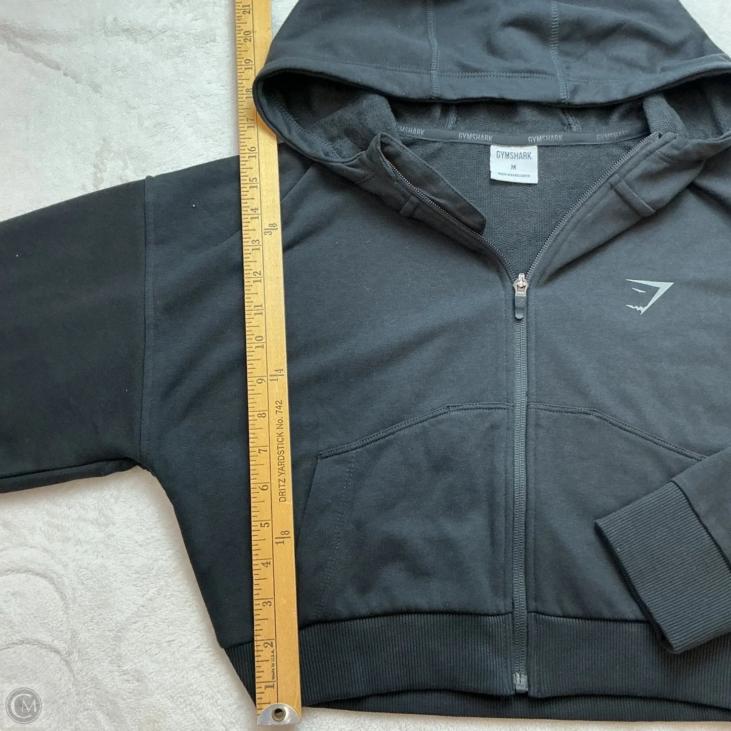 Athletic Sweatshirt Hoodie By Gym Shark In Black, Size: M