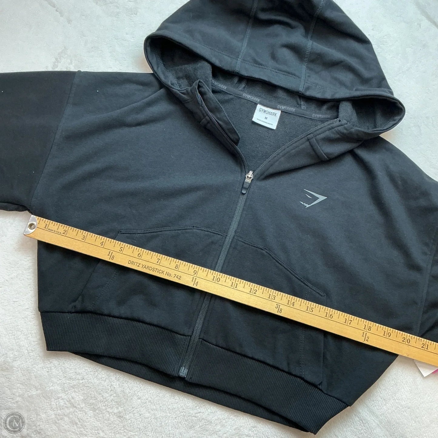 Athletic Sweatshirt Hoodie By Gym Shark In Black, Size: M