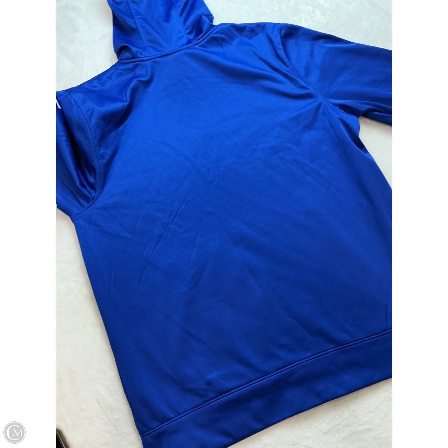 Athletic Sweatshirt Hoodie By Nfl In Blue, Size: L