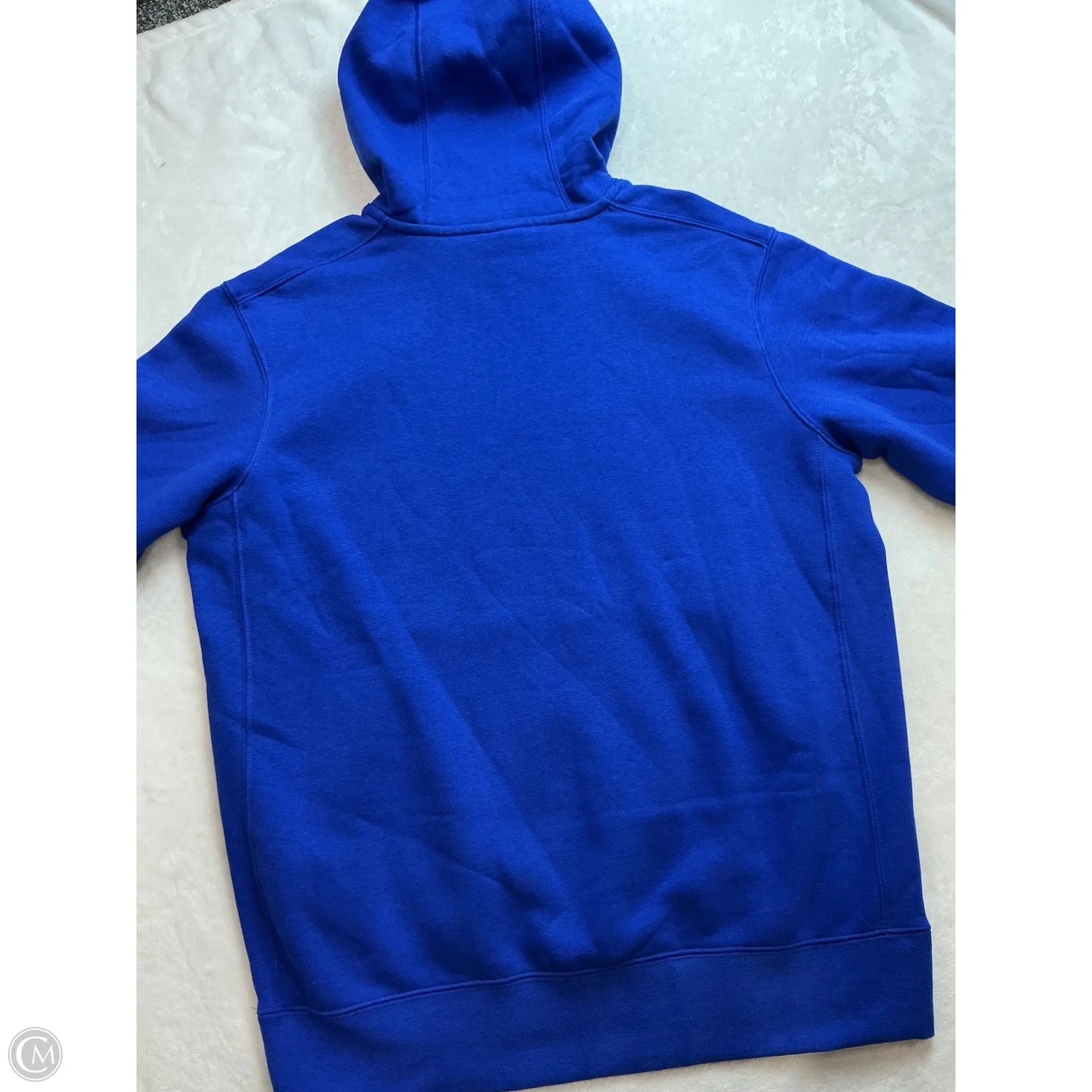 Athletic Sweatshirt Hoodie By Nike In Blue, Size: S