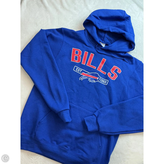 Athletic Sweatshirt Hoodie By Champion In Blue, Size: S